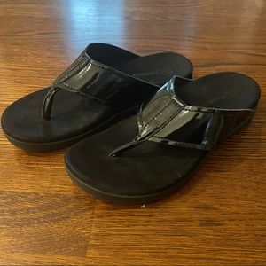 Spenco Women’s Black Orthotic Thong/Sandal Size 6.5/7 see note below